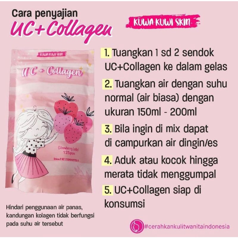 Susu Pemutih UC+COLLAGEN BERBARCODE Pencerah Kulit Wajah Tubuh Badan dan Kesehatan