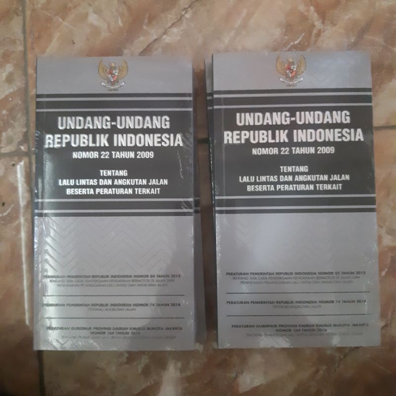 Buku UU RI No. 22 Tahun 2009 Tentang Lalu Lintas Dan Akngkutan Jalan