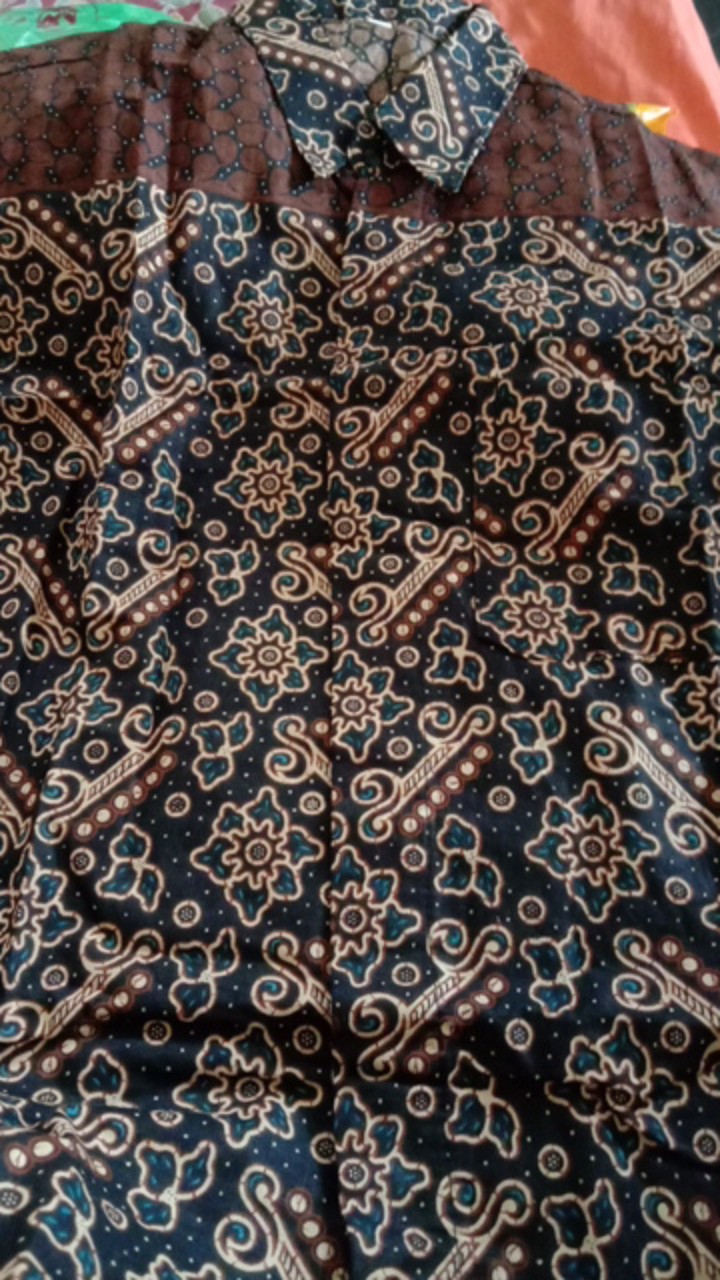 Bswart Batik Hrb026 Kenongo Hem Batik Mataram Ht Kemeja Batik Pria