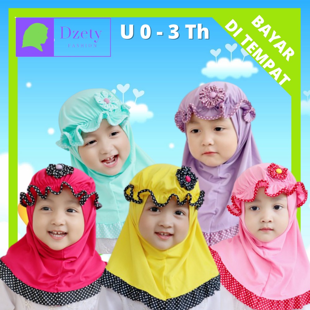 Hisay Kerudung Pashmina Plisket Instan Anak (Hijab Plisket)