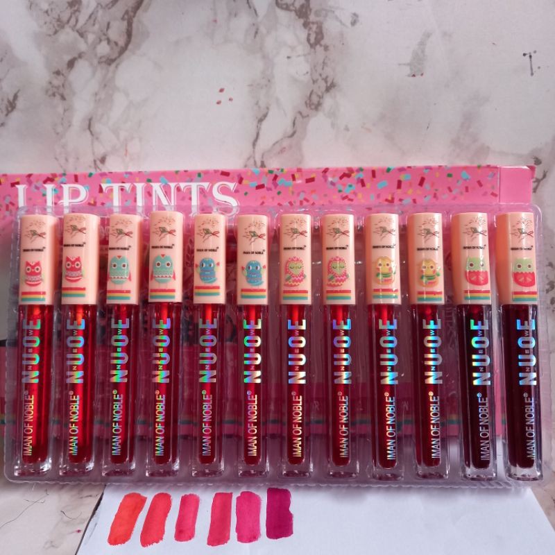 PROMO 1PAK LIP TINTS  IMAN OF NOBLE LUCKY BIRD PERLUSIN NO.l57-12