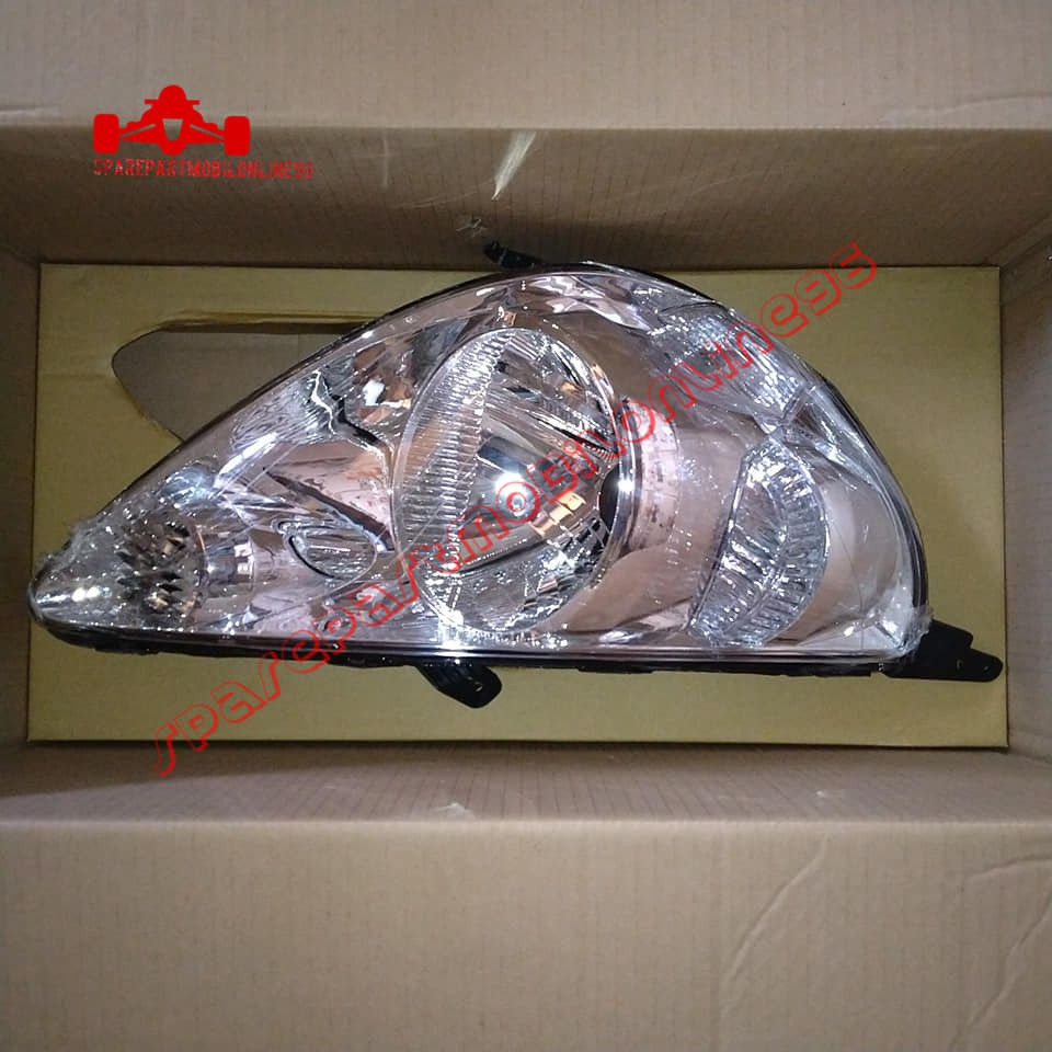 Head Lamp Lampu Depan Honda Jazz 2004 2005 Silver DEPO