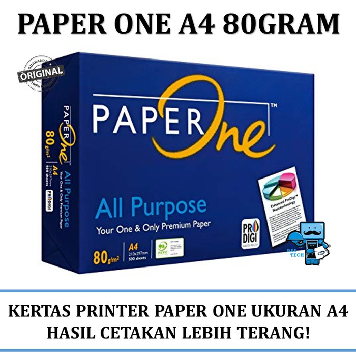 

Kertas A4 HVS Paper One 80 Gram HVS A4 Paper 500 Lembar