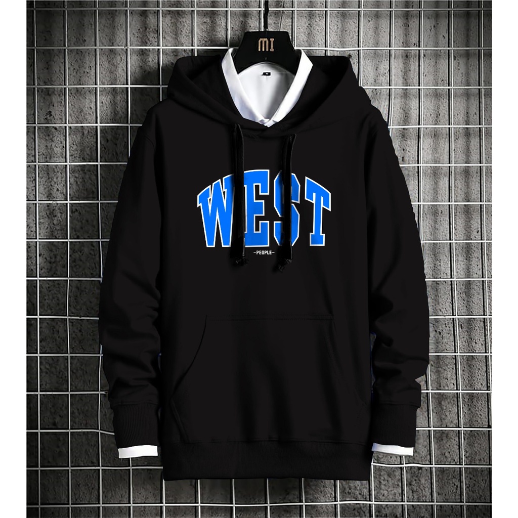 Hoodie Pria / Hodie Pria / Jaket Pria / Sweater Hoodie WEST Bahan Fleece UK L-XL