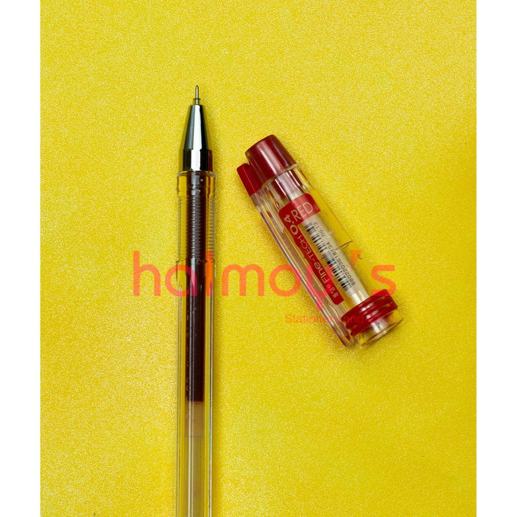 

PULPEN CAIR / GEL DONG - A FINE TECH 0.4 MM MERAH