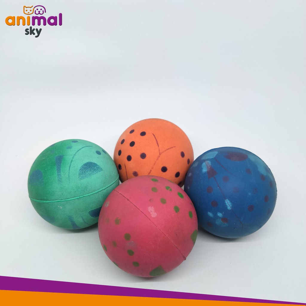 Mainan Bola Karet / Mainan Anjing Kucing / Bola Karet Tendang Kecil / NWJ0018