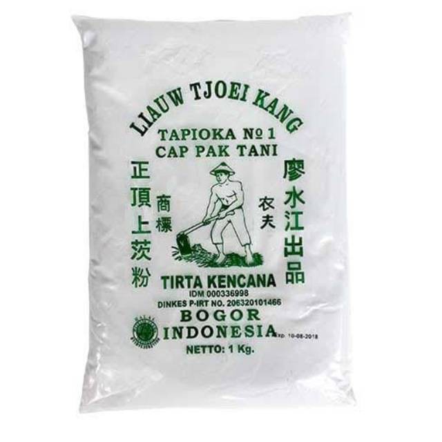 

TEPUNG TAPIOKA CAP PAK TANI / SAGU TANI 1KG LIAUW TJOEI KANG