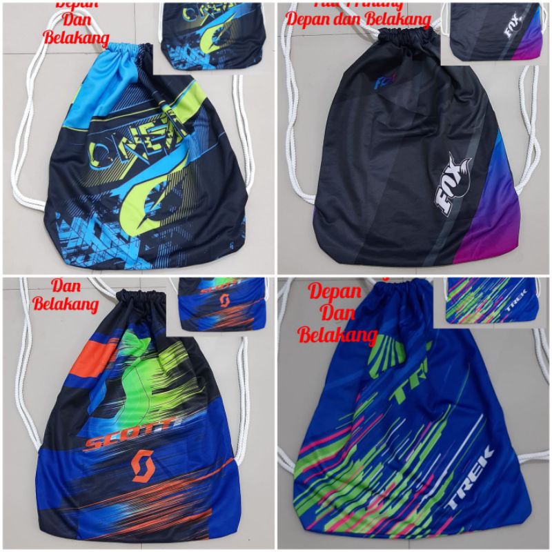 TAS SERUT GYMSACK SEPEDA GOWES FUTSAL PRINTING PREMIUM