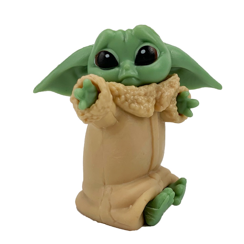 6pcs / set Mainan Action Figure Baby Yoda Grogu Mandalorian 4-7cm Untuk Hadiah Ulang Tahun Anak