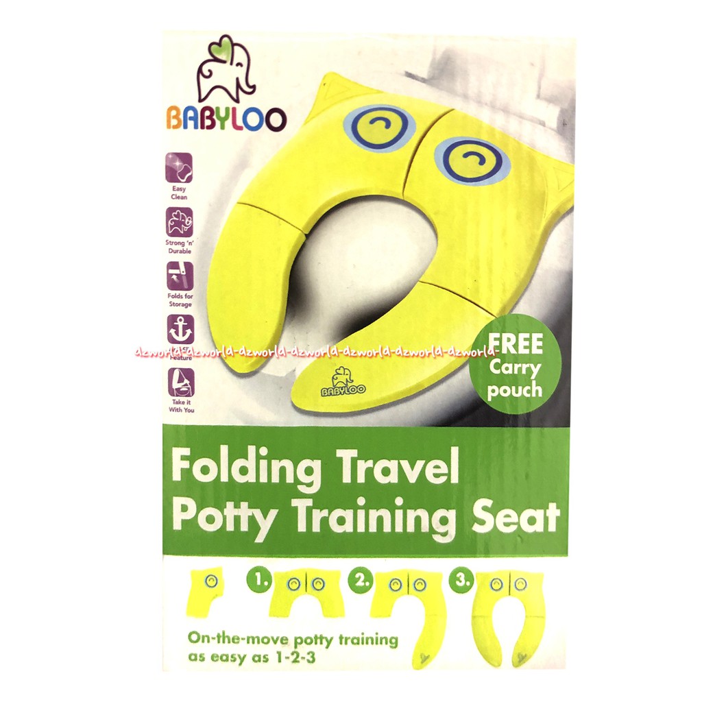 Babyloo Folding Travel Potty Training Seat Alat Kursi Belajar Toilet WC Untuk Anak Bayi Baby Loo Bebilo