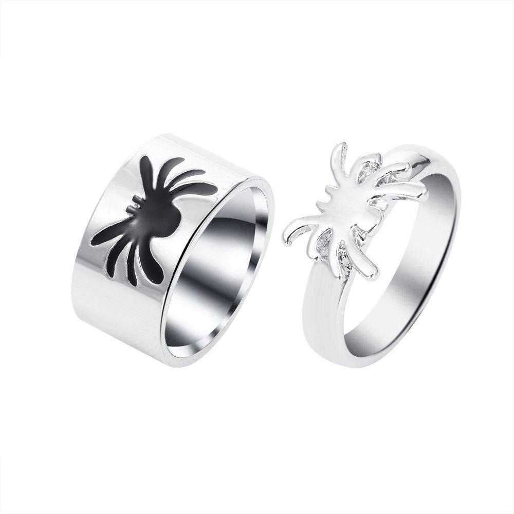 Mxbeauty Spider Cincin Pasangan Kreatif Hadiah Sederhana Hewan Fashion Pria Gaya Korea Ring