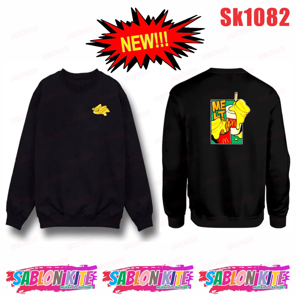 MURAH!!! HOODIE SWEATER KPOP MELT SK1082 UNISEX COMBED 30S BANYAK WARNA