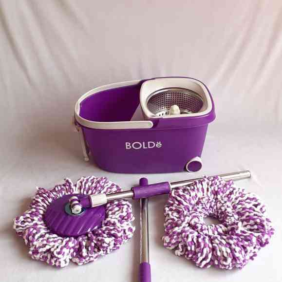 Super MOP BOLDe DELUXE +|Stainless, Dispenser, Drainase, Penarik, Roda -  MURAH