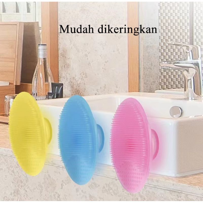 [rumahbayipdg] Sikat kepala bayi sikat mandi bayi bahan silicone