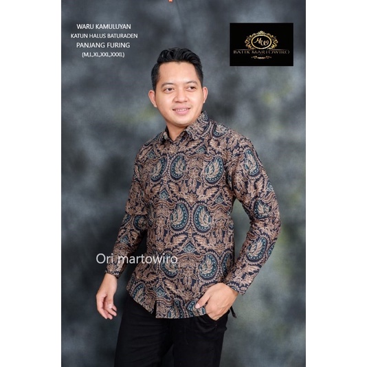 Batik Pria WARU KAMULYAN Full Furing Katun Halus Size M-XXL High Quality