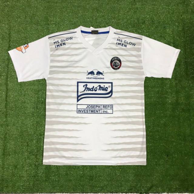 Jersey Arema FC Away 2020 Liga 1 Shopee Putih Terbaru Lokal