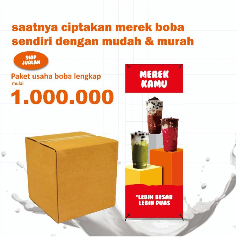 

PAKET USAHA BOBA SIGNATURE COKLAT PERALATAN DAN BAHAN BAKU LENGKAP