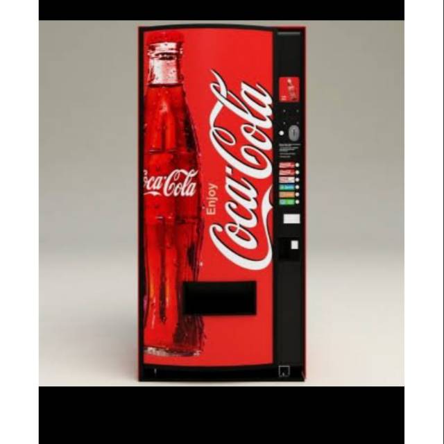 Stiker kulkas 2 pintu vending machine