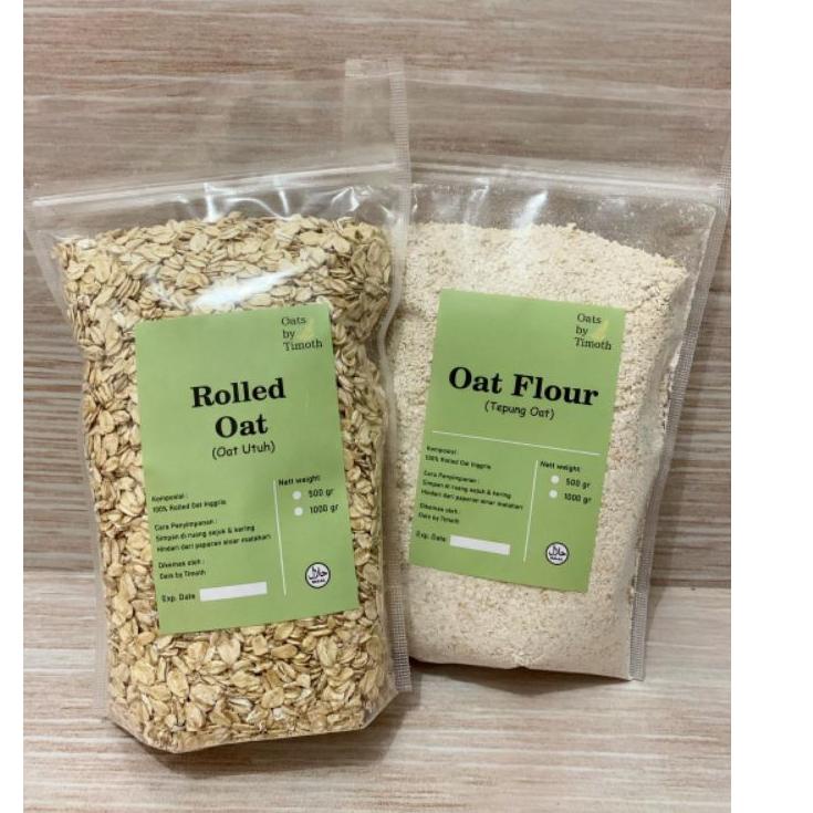 

64 Rolled Oats - Oat Flour (Tepung Oat) dijamin Halal - Organik ✈➡ 64