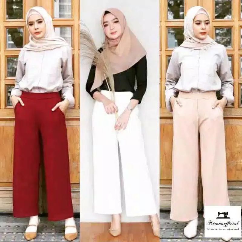 KULOT CREPE PREMIUM - CELANA KULOT CREPE -CELANA KULOT WANITA