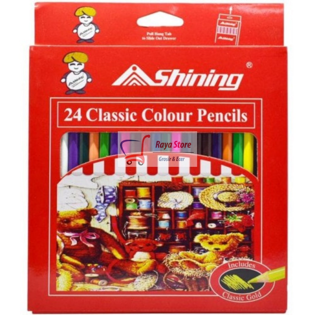 

Pensil warna shinning 24 warna