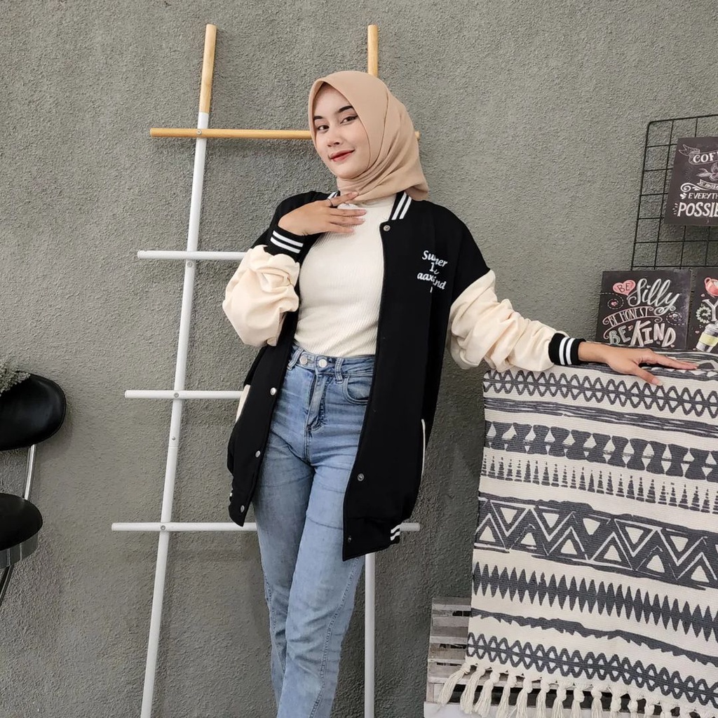 SUMMER 199X 2XL 3XL Jacket Baseball Varcity Oversize | Outerwear Pria Wanita Fashion Terkini Korean Style