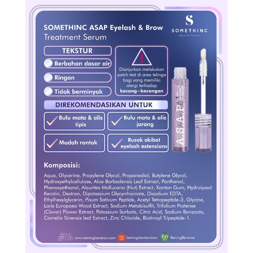 SOMETHINC ASAP Eyelash &amp; Brow Treatment Serum