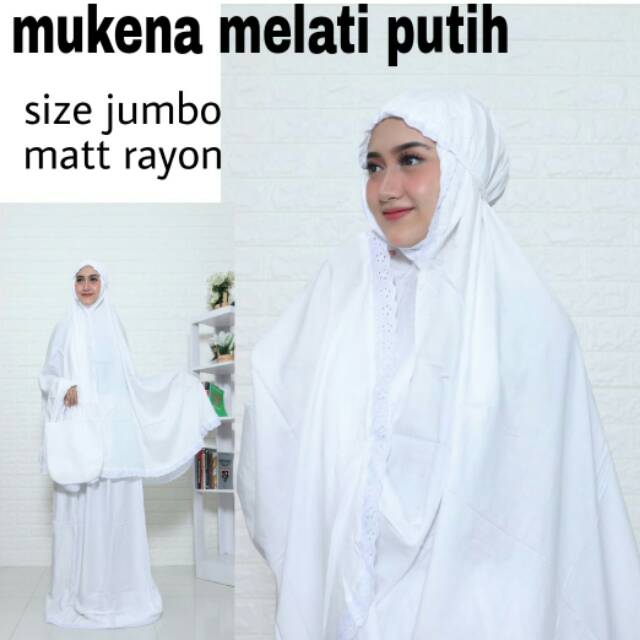 Mukena jumbo putih jual Mukena putih grosir