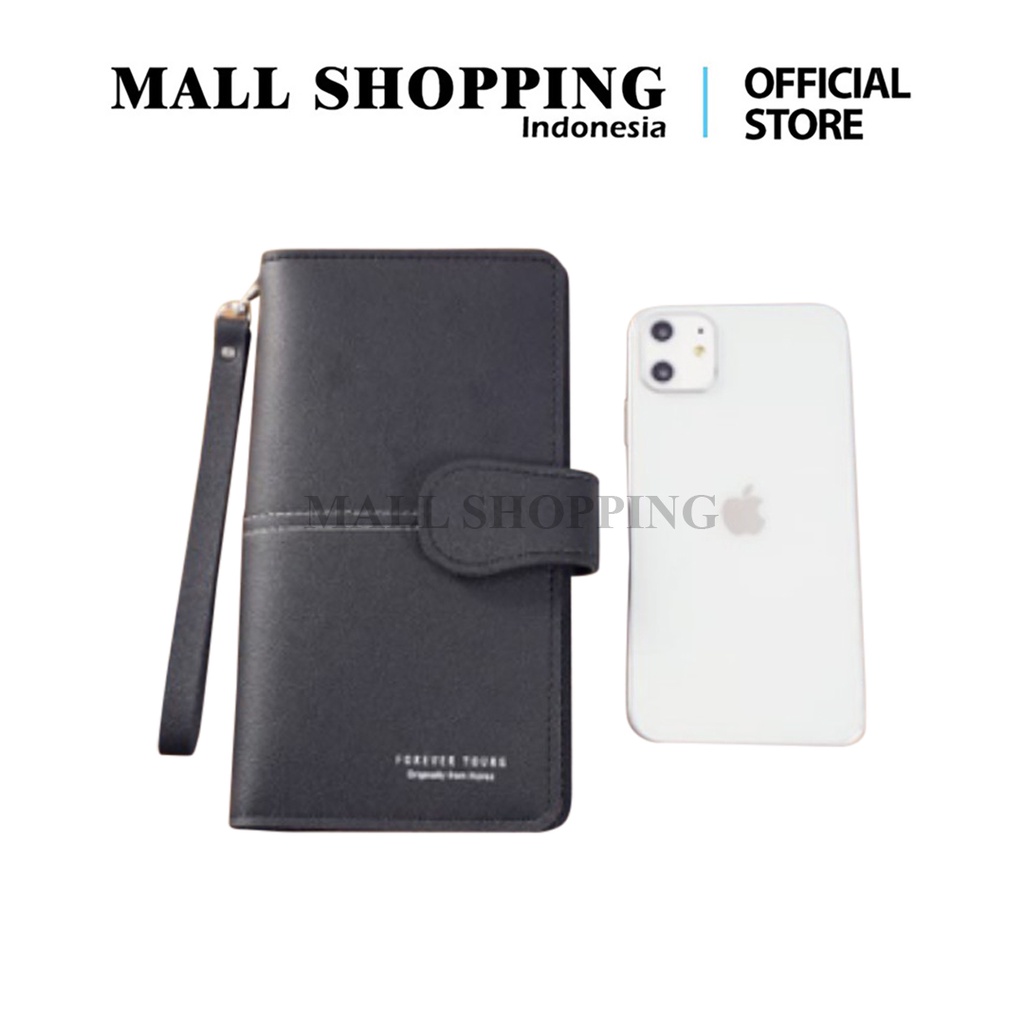 (COD) Dompet Wanita Dompet Panjang Dompet Kulit Lipat Women Wallet Pocket Import Quality