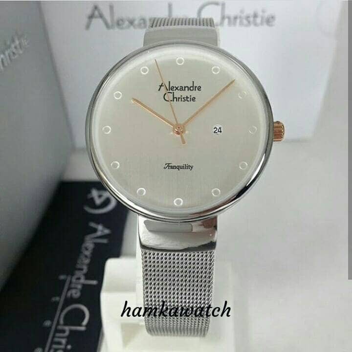 jam tangan / Watch_Id wanita alexander cristie Original ac2509 silver