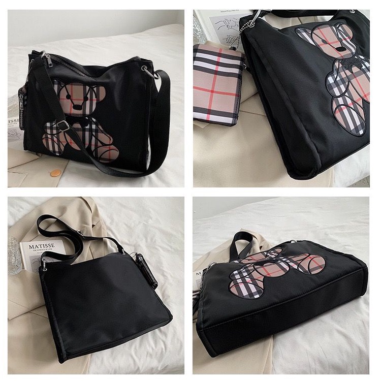 BJ43321 (2IN1) - BLACKGD/BLACKLINE/KHAKIGD/KHAKILINE - TAS BAHU SHOULDERBAG SALE BEAR WANITA FASHION IMPORT MODIS ELEGAN TERMURAH TERLARIS TERBARU BAGSTORE JAKARTA TAS BATAM BQ3321 EL5585 LT1989