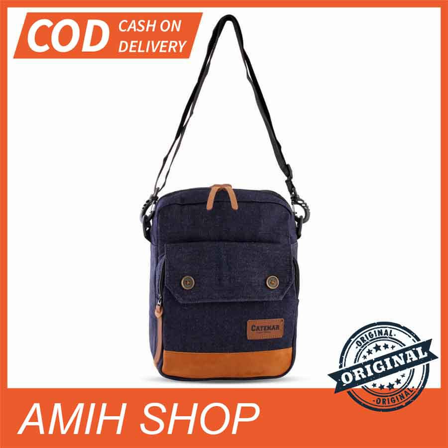 TAS SELEMPANG SLING BAG PRIA BAHAN DENIM LEVIS - CCP 02 CATENAR ORIGINAL