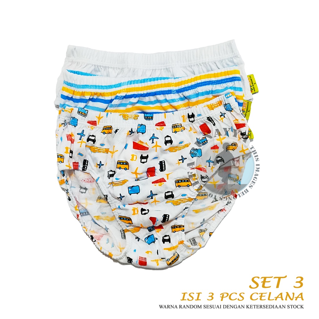 Set isi 3 Celana Dalam Anak Laki - Laki AGREE Kid NGS C15 CD Underwear Berkualitas