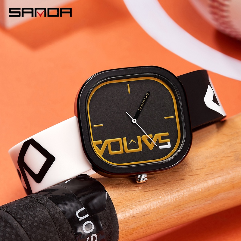 SANDA 3203 Jam Tangan Pria Wanita Analog Tali Rubber Anti Air WATCHKITE WKOS