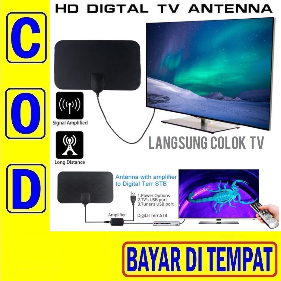 25Q Antena Tv Digital Indoor High Signal Dvb-T2 4k Led Tabung Hd Penguat Sinyal Televisi Kuat Jernih