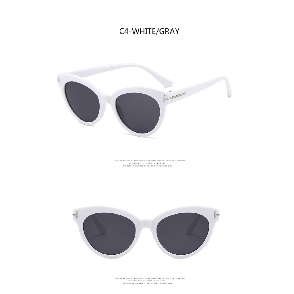 European and American retro trend ins men and women street shooting cat eye sunglasses