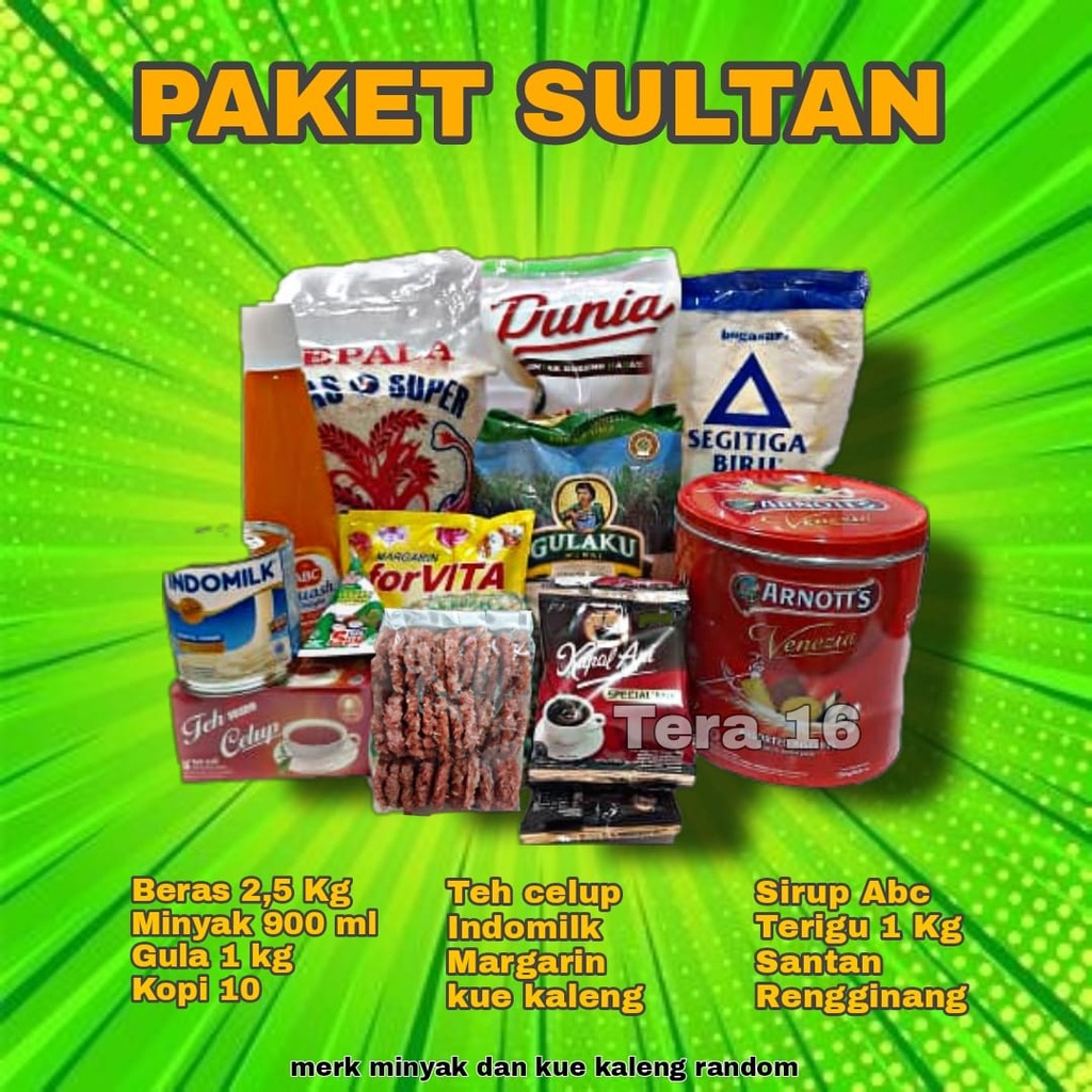 paket sembako sultan