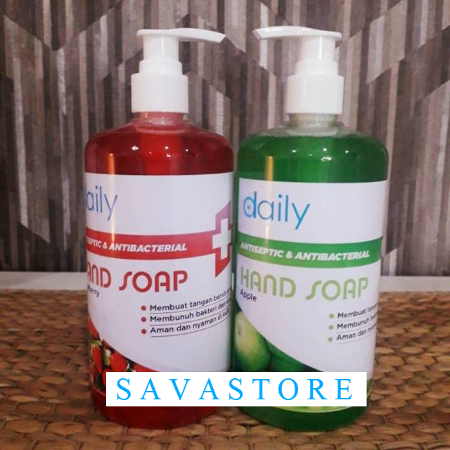 SABUN CUCI TANGAN CAIR DAILY HAND SOAP 500ML PUMP ANTI VIRUS  - ECER &amp; GROSIR [TERLARIS]