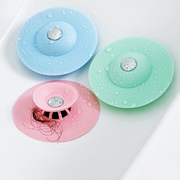 Flexible Drain Stopper Sink Strainer Penutup saluran air Silicone