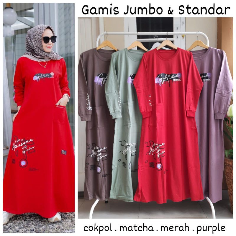 GAMIS KAOS JUMBO DAN STANDAR/ DRESS TERLARIS