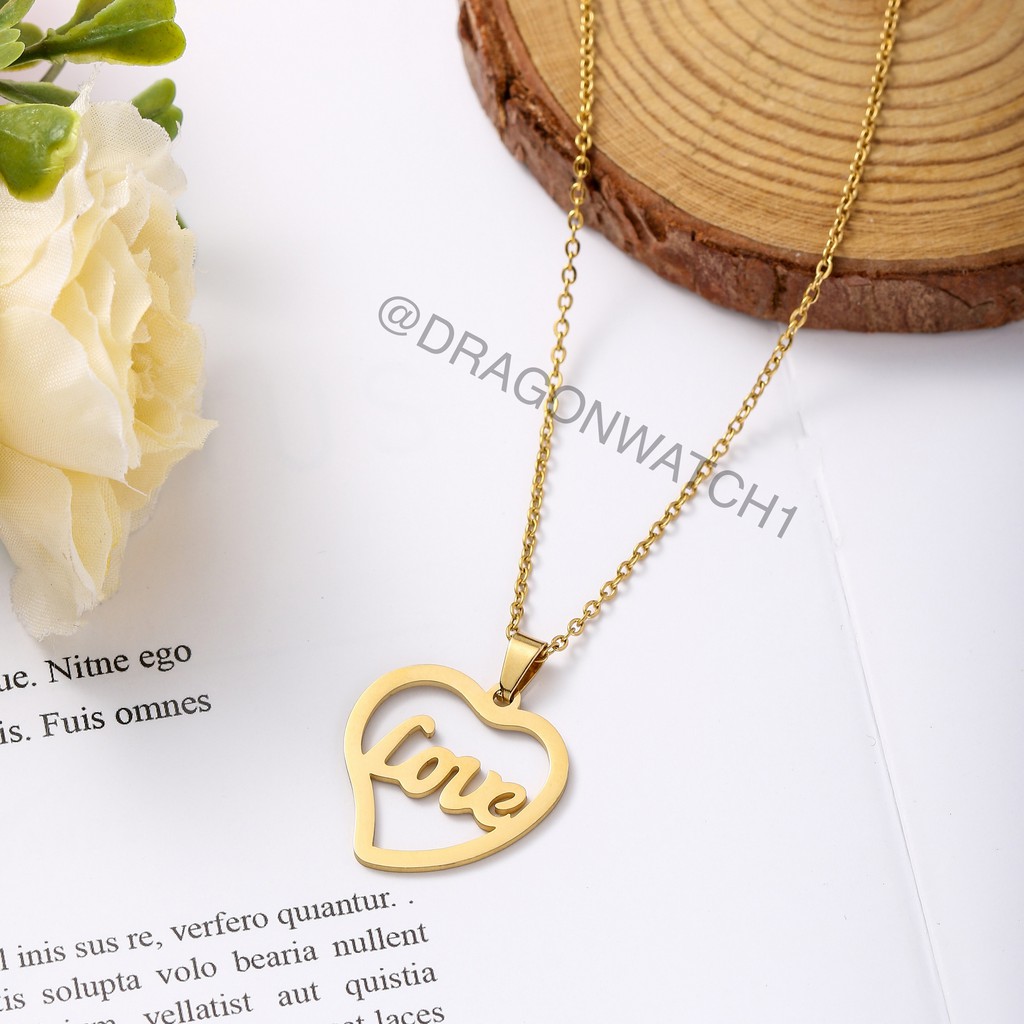 ✅COD-Kalung wanita fashion liontin gaya senang love jewelry xuping import aksesoris   ACC022