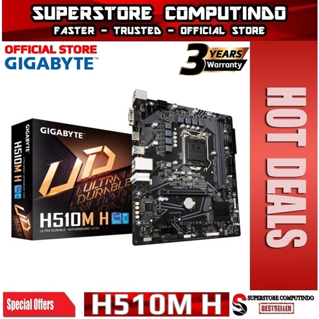 Motherboard Gigabyte H510M H (LGA1200, H510, DDR4, USB3.2, SATA3)