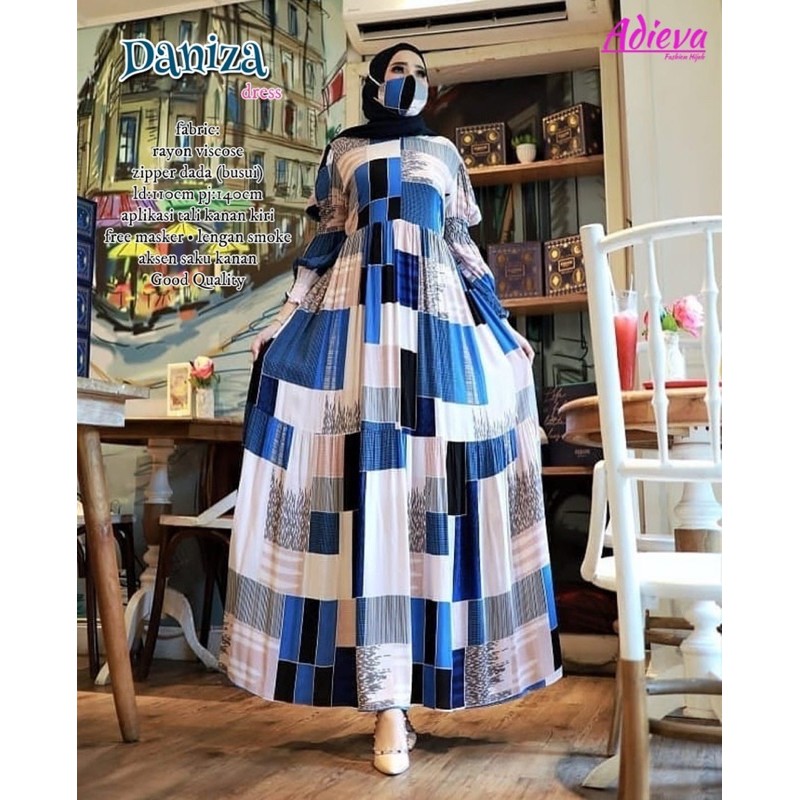 Gamis Home Dress Daniza All Model Adieva Original Rayon biscose
