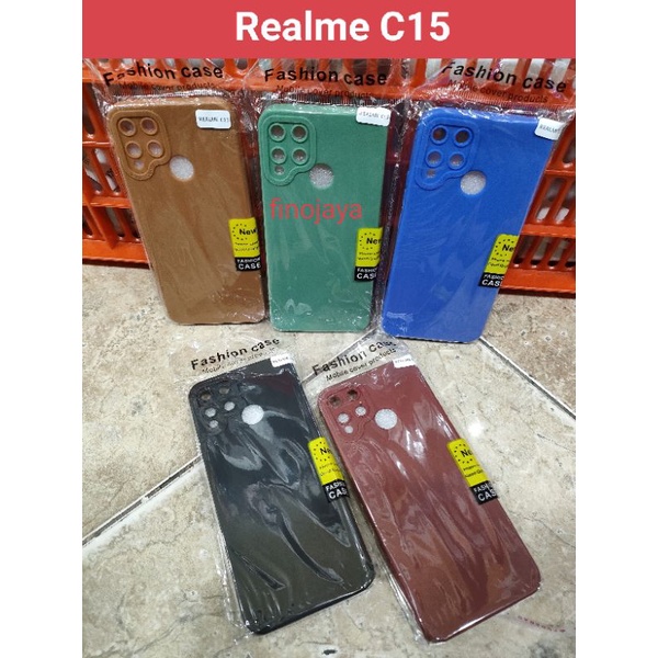 Softcase Realme C15 Silikon Casing Selicon Case Macaron Pelindung Pro Camera