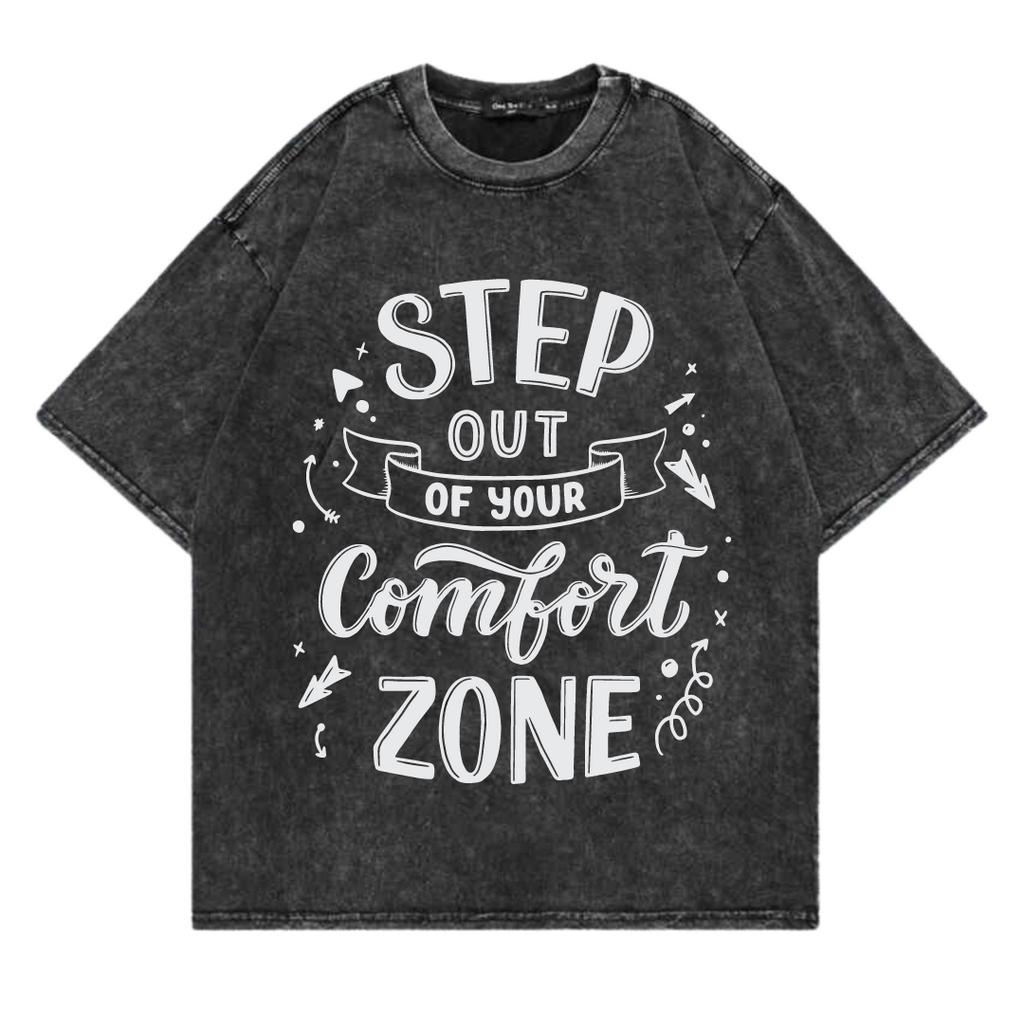 Kaos Oversize Wash Sablon Original Endrock Tema Font Comfort Zone