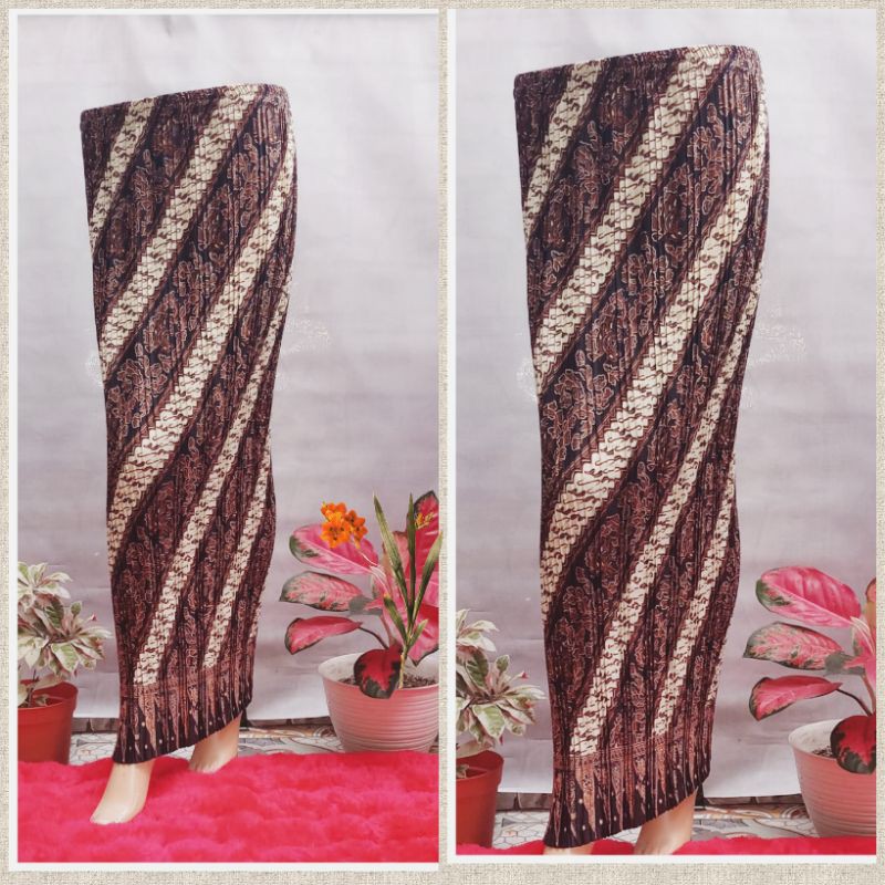 Rok Plisket Batik Terlengkap Premium Bawahan Kebaya Jumbo Murah