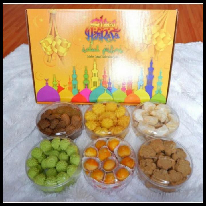 

Paket Kue Lebaran Isi 6 Toples Idul Fitri
