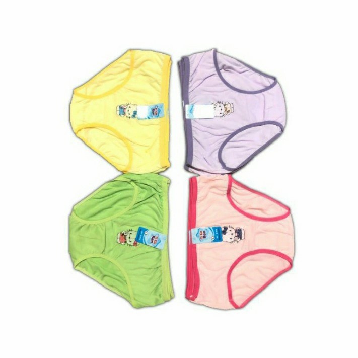 Celana Dalam Anak Perempuan Bordir YI XIN REN - S-M-L harga per 6 pcs