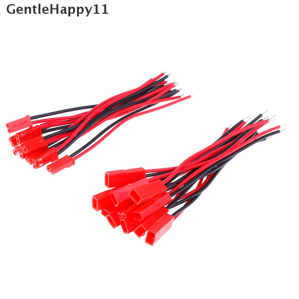 Gentlehappy 20pcs Kabel Konektor 2 Pin male female jst plug 22 awg Untuk Baterai rc