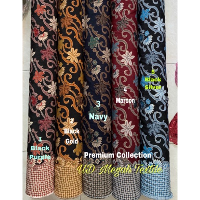 2021 B175 Kain Batik Premium Foil Gold Mewah Elegant Pria Wanita Lb120 Harga Per Meter